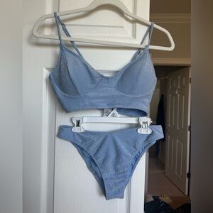 Blue sparkly Bikini
